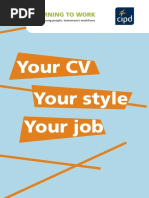 Your CV Your Style Your Job: Learning To Work