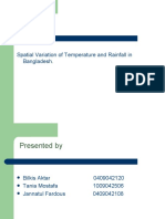 Spatial Variation of Temperature and Rainfall in Bangladesh