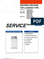 Service: Washing Machine Top-Loading Type