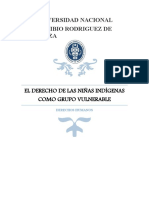 El Derecho de Las Niñas Indígenas Como Grupo Vulnerable