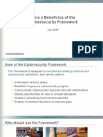 Usos y Beneficios of The Cybersecurity Framework: July 2018