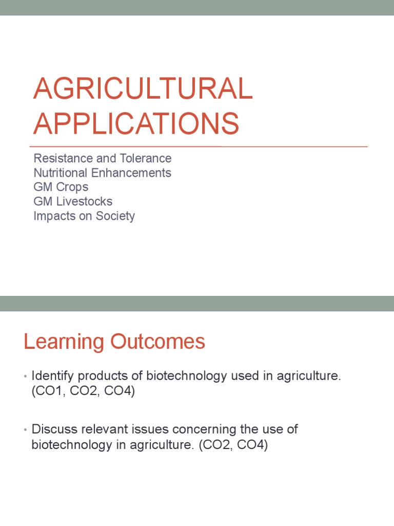 Agricultural Application PDF | PDF | Genetically Modified Organism ...