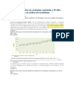 Residuos Sólidos Llegó A Más de Un Millón de Toneladas