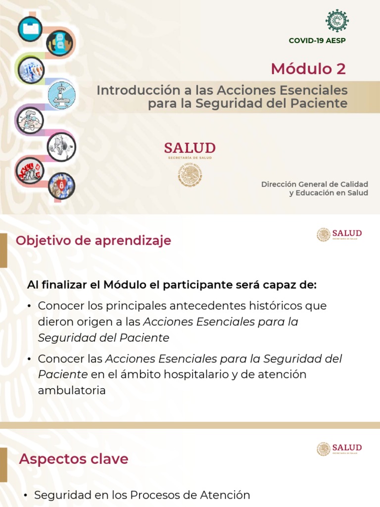 Acciones Esenciales en Seguridad del Paciente | PDF | Seguridad del ...