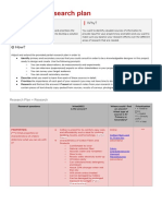 Task A2 - Research Plan: What? Why?