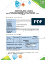 Guía de Actividades y Rúbrica de Evaluación - Fase 3 - Comprender La Estructura Social en El Marco de La Nueva Ruralidad