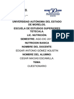 Cuestionario Lipido Grlucidos Proteinas Cesar Macias Escamillas 1er Semestre Nutricion BIOQUIMICA EEST