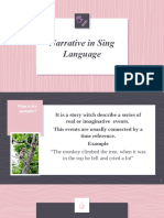 Narrative in Sing Language