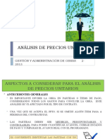 Analisis de Precios Unitarios - 1