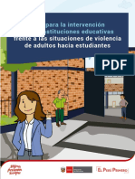 Guía para La Intervención de Las Instituciones Educativas Frente A Las Situaciones de Violencia de Adultos Hacia Estudiantes PDF