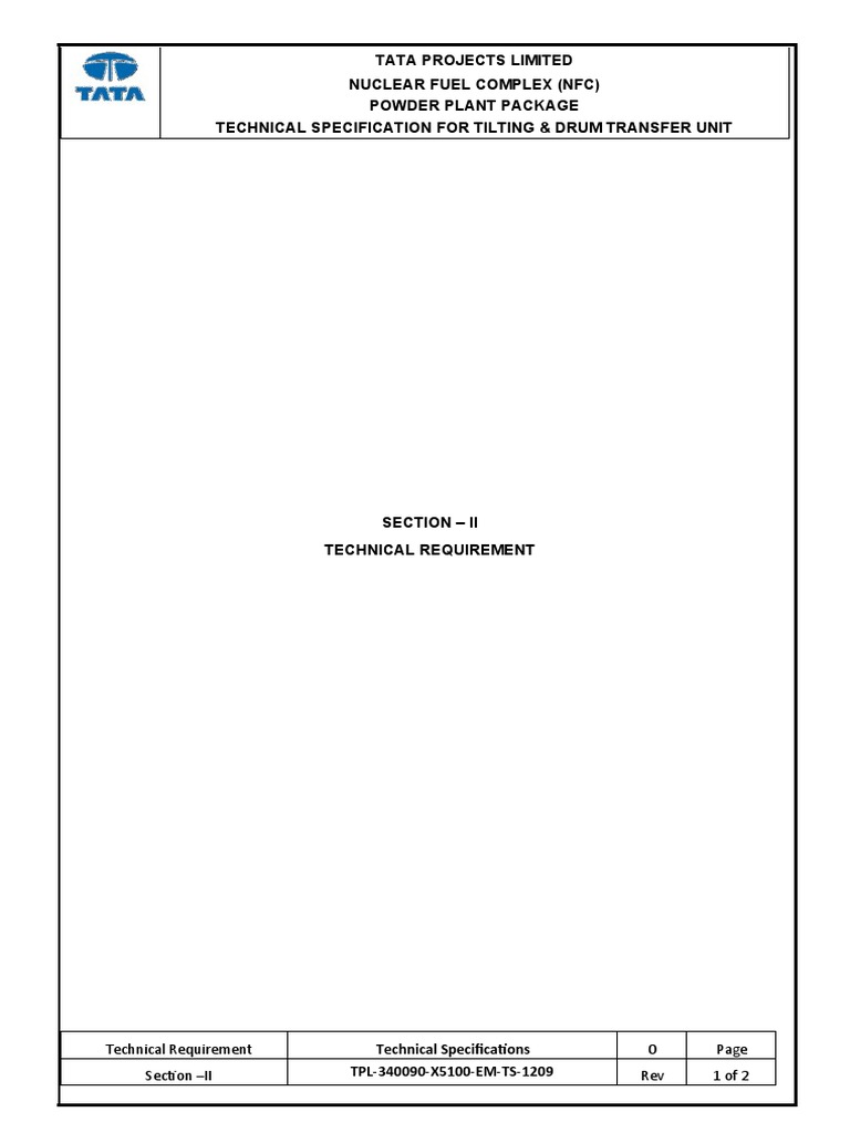 Section II - Technical Requirment | PDF | Technology & Engineering