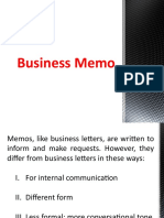 Business Memos
