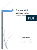 Portable Mini Wooden Lathe - Project Proposal