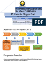 Panduan PMB Umpn Mandiri 2019 PDF