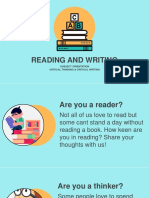 Reading & Writing Week 1