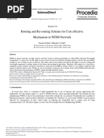 Routing and Re-Routing Scheme For Cost Effective Mechanism in WDM Network