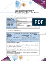 Activity Guide and Evaluation Rubric - Stage 4 - Self-Monitoring and Assessing Speaking