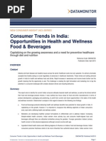 Consumer India - Healthy Foods