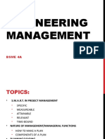 Engineering Management: Bsme 4A