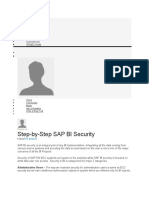 Step-by-Step SAP BI Security: Community Topics Answers Blogs Events Programs Resources What's New