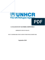 CATALOGUE MATERIEL DISPONIBLE 09 2010 UNHCR Représentation en France