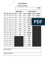 Paper:: Jam 2017 Answer Key Mathematical Statistics Code: MS