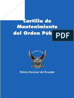 Cartilla Mantenimiento Del Orden Publico