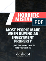 7 HORRIFIC MISTAKES - Most People Make When Buying An Investment Property - and The Secret Tools To Help You Crush It - Jul2019 - Dashdot