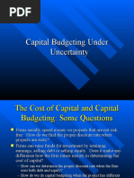 Capital Budgeting Under Uncertainty