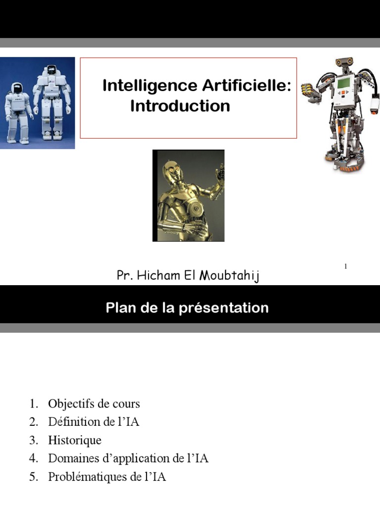Introduction à l'Intelligence Artificielle | PDF | Intelligence ...
