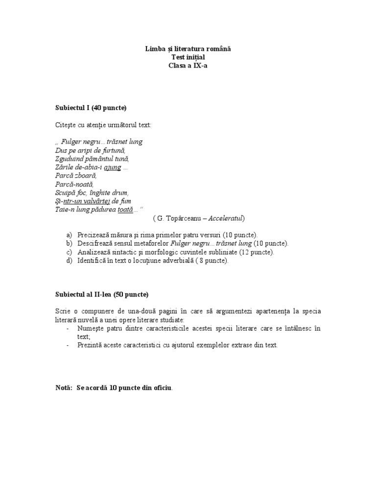 Test Initial A 9 A