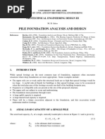 Pile Foundation Analysis and Design: Geotechnical Engineering Design Iii