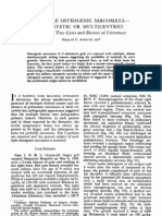 Review of Literature: Multiple Osteogenic Sarcomata-Metastatic or Multicentric?