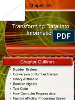Chapter 5A: Transforming Data Into Information