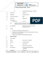 PIPING SPECIFICATIONS