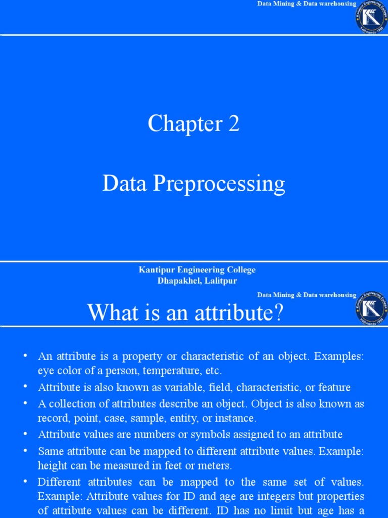 Data Preprocessing | PDF | Outlier | Principal Component Analysis
