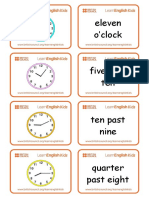 Flashcards Time PDF
