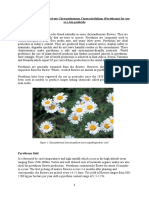 Extraction of Pyrethrins from Chrysanthemum Cinerariaefolium for use as a bio