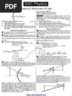 SSC English Version Physics Note Chapter 8 Reflection of Light PDF