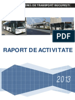 Raport Activitate RATB 2013 Sintetizat