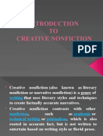 Intro To Creativenonfiction