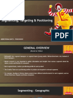 STP Framework for McDonald's Marketing Strategy