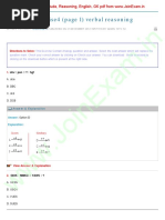 Analogy - Exercise4 Verbal Reasoning - WWW - JoinExam.in PDF