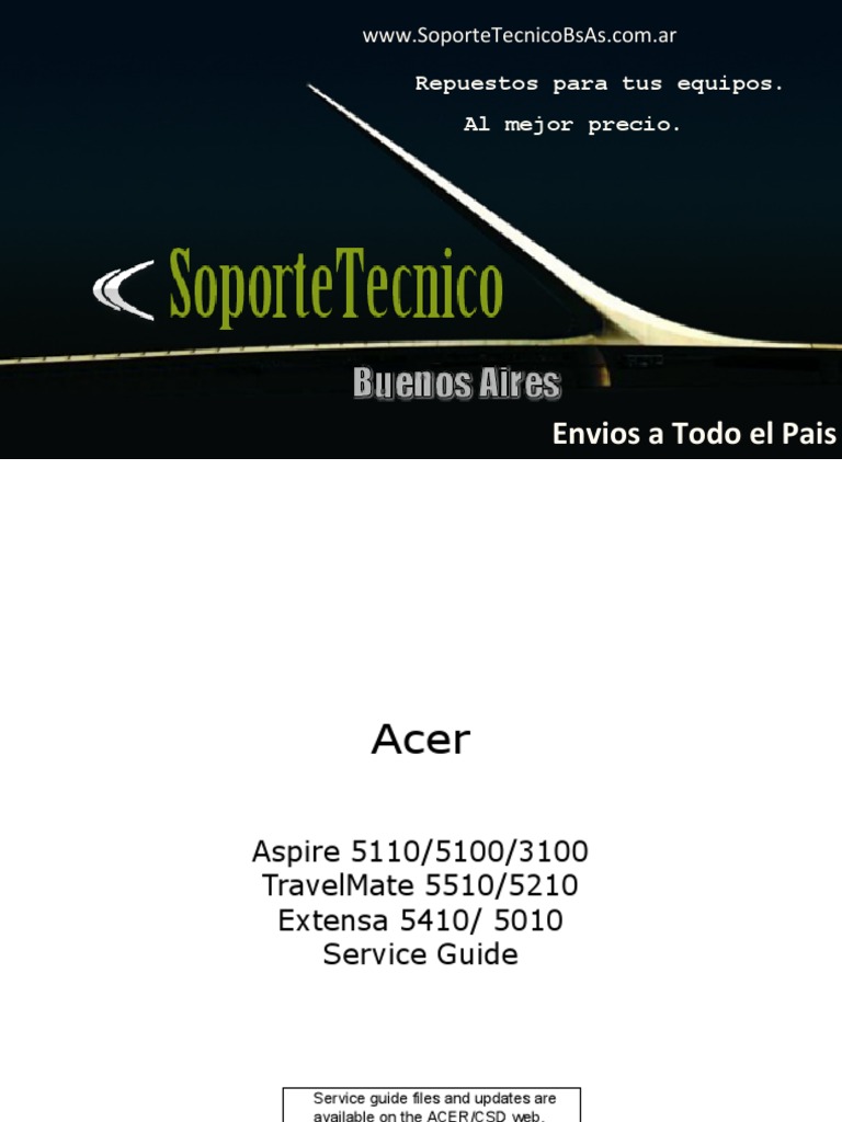 Service Manual -Acer-Aspire-5110-5100-3100-TravelMate-5510-5210-Extens-5410-5010  | Computer Keyboard | Secure Digital