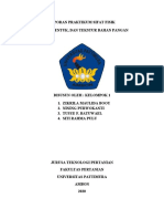 Laporan Praktikum Sifat Fisik Warna, Bentuk, Dan Tekstur Bahan Pangan