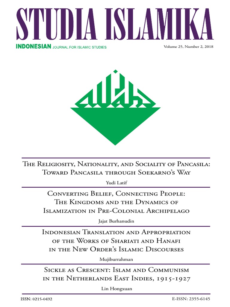 Volume 25, Number 2, 2018 Yudi Latif PDF Communism Socialism