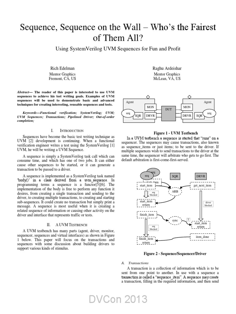 UVM SEQUENCE Tips and Techniques PDF | PDF | String (Computer Science ...