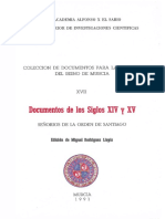 Documentos de los siglos XIV y XV señoríos de la orden de Santiago