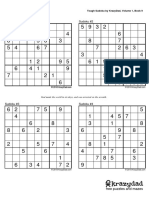Sudoku #1 Sudoku #2: Tough Sudoku by Krazydad, Volume 1, Book 9