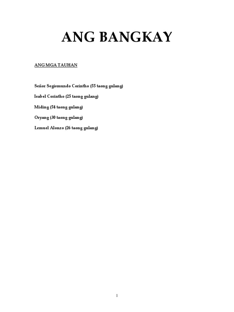 Ang Bangkay Ni Vincent Tanada | PDF